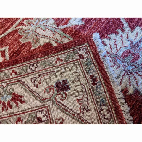 194 x 126 cm Ziegler Red Yellow Antique Beige Rug - Rugmaster