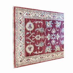 194 x 126 cm Ziegler Red Yellow Antique Beige Rug - Rugmaster