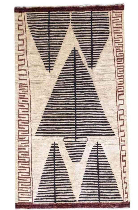 194 x 142 cm Modern Natural Dye Modern Beige Rug - Rugmaster