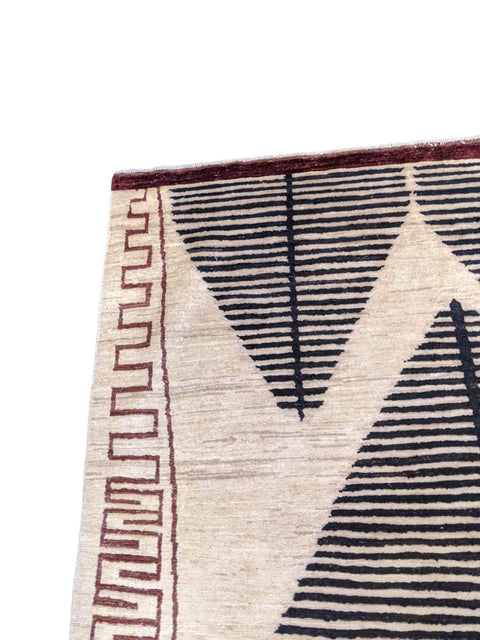 194 x 142 cm Modern Natural Dye Modern Beige Rug - Rugmaster