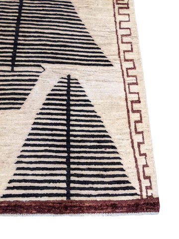 194 x 142 cm Modern Natural Dye Modern Beige Rug - Rugmaster