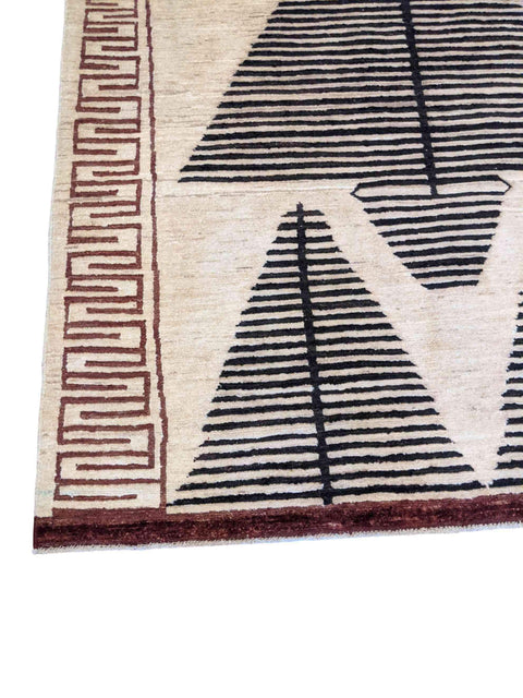 194 x 142 cm Modern Natural Dye Modern Beige Rug - Rugmaster
