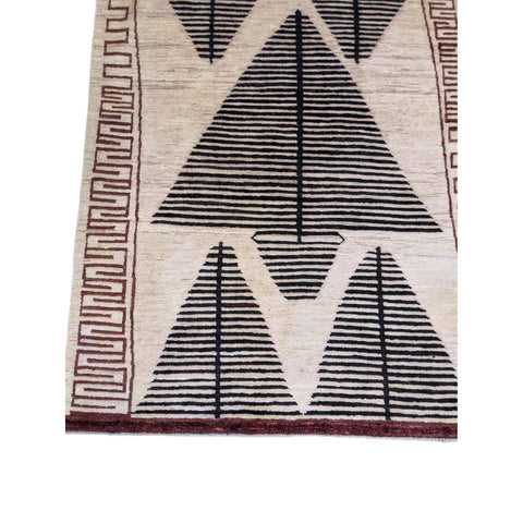 194 x 142 cm Modern Natural Dye Modern Beige Rug - Rugmaster