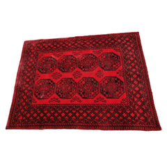 196 x 147 cm Afghan Handmade ghul Tribal Red Rug - Rugoutlet