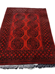 196 x 147 cm Afghan Handmade ghul Tribal Red Rug - Rugmaster