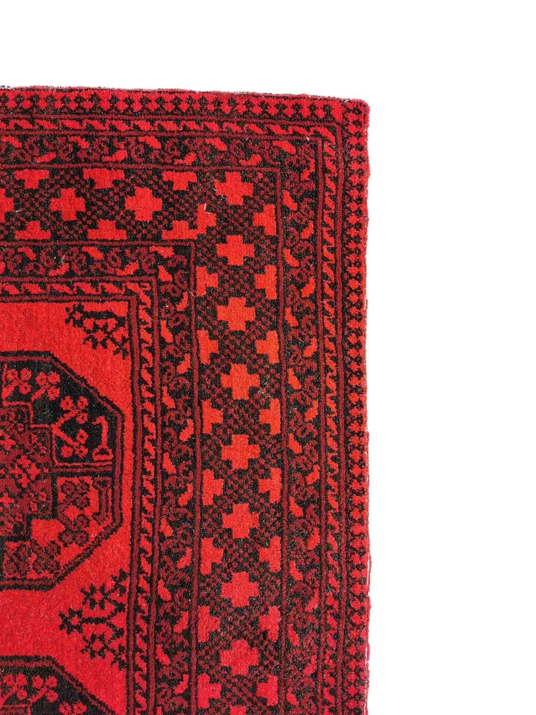 196 x 147 cm Afghan Handmade ghul Tribal Red Rug - Rugoutlet