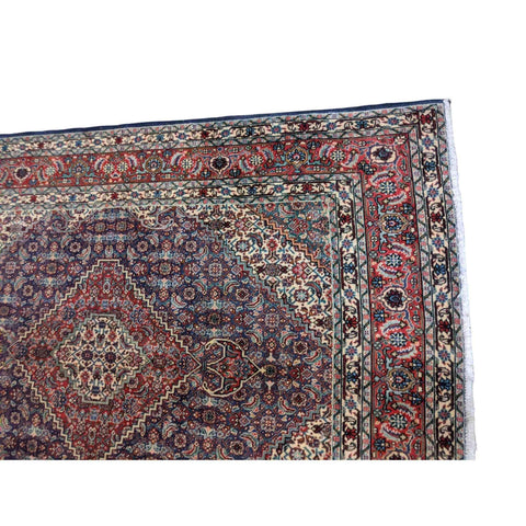 198 x 147 cm Persian Handmade Qum Traditional Red Rug - Rugoutlet