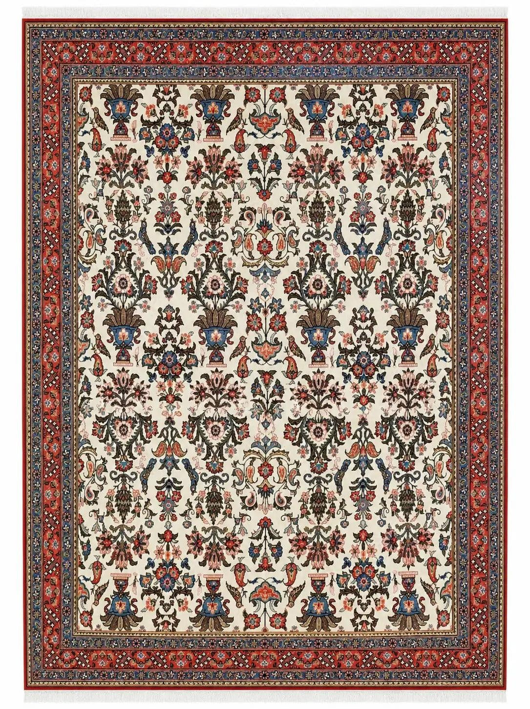 Persian Silk Qum Rug 210 x 140 cm (6.89 x 4.59 ft)