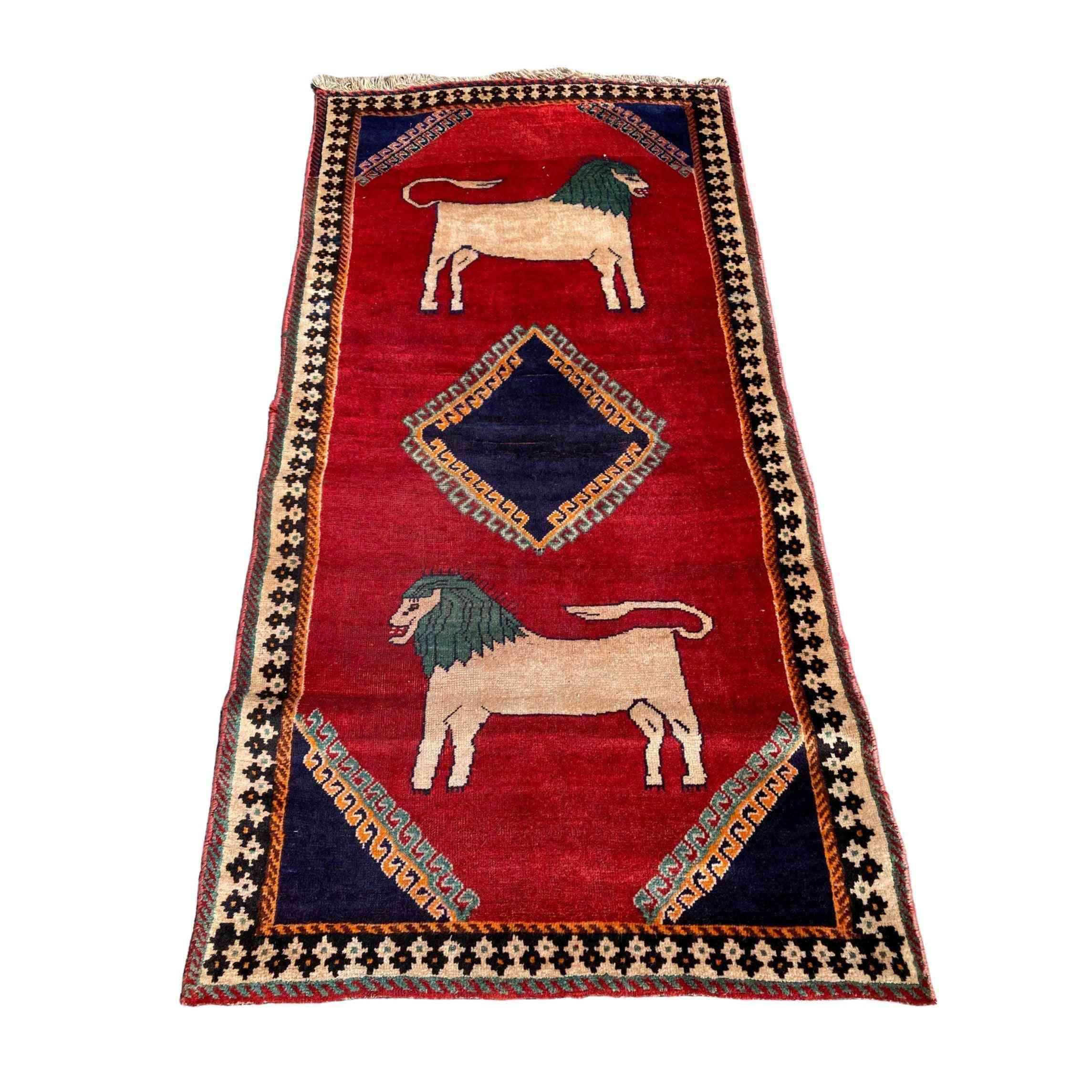 200 x 100 cm Qashqai Tribal Red Rug - Rugmaster