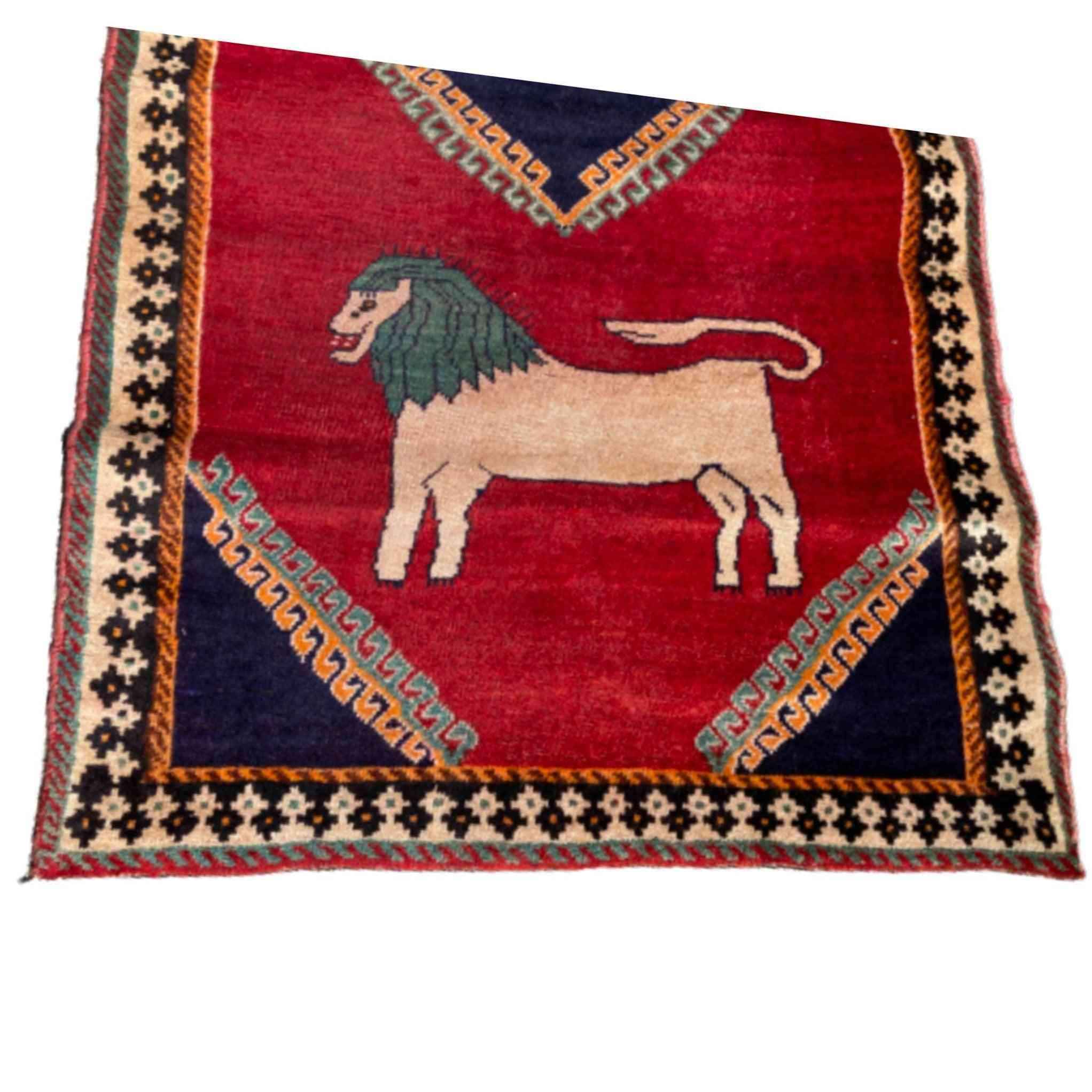 200 x 100 cm Qashqai Tribal Red Rug - Rugmaster
