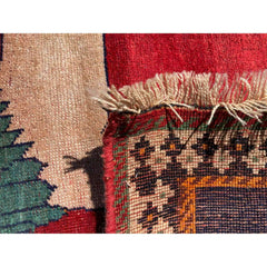 200 x 100 cm Qashqai Tribal Red Rug - Rugmaster