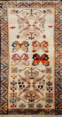 200 x 105 cm Persian shiraz qashqai tribal Tribal Yellow Rug - Rugmaster
