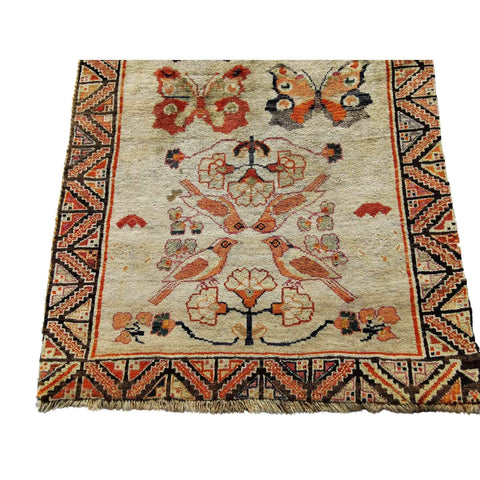 200 x 105 cm Qashqai Persian Tribal Brown Rug - Rugmaster