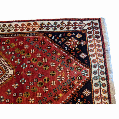 200 x 105 cm Qashqai Tribal Red Rug - Rugmaster