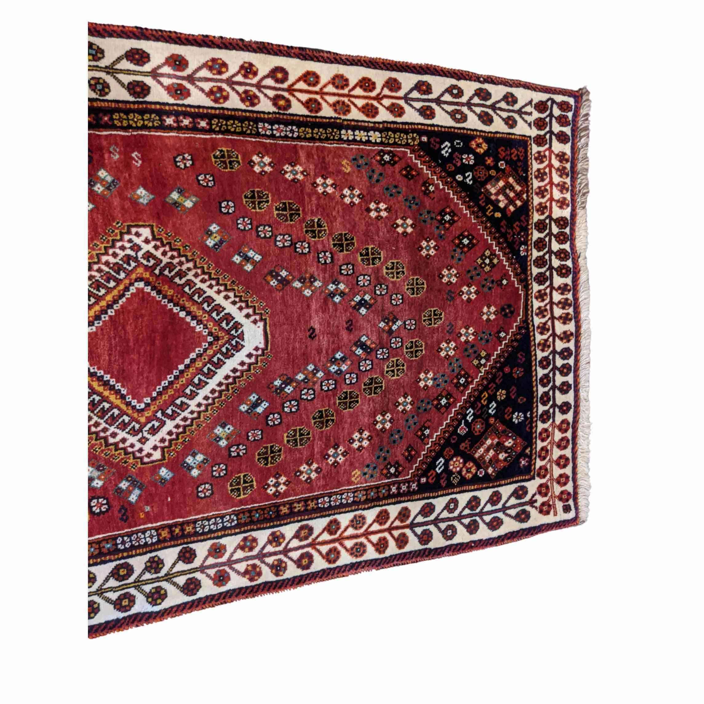 200 x 105 cm Qashqai Tribal Red Rug - Rugmaster