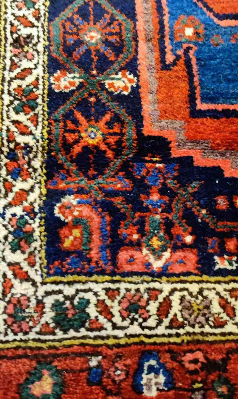 200 x 110 cm Persian hamadan Traditional Orange Rug - Rugoutlet