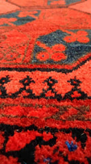 200 x 115 cm Afghan Red Traditional Red Rug - Rugoutlet