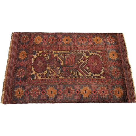 200 x 122 cm Mushwani Tribal Brown Rug - Rugoutlet