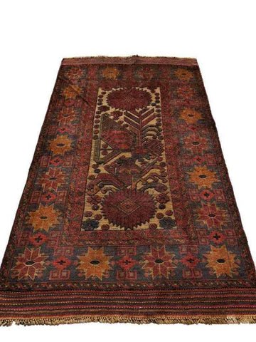 200 x 122 cm Mushwani Tribal Brown Rug - Rugoutlet