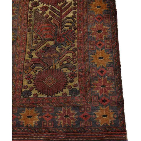 200 x 122 cm Mushwani Tribal Brown Rug - Rugoutlet