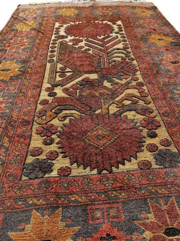 200 x 122 cm Mushwani Tribal Brown Rug - Rugoutlet