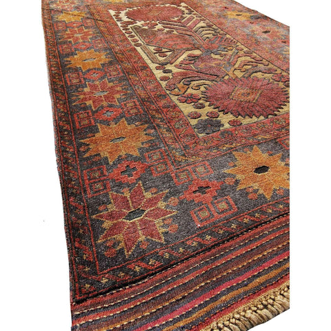 200 x 122 cm Mushwani Tribal Brown Rug - Rugoutlet