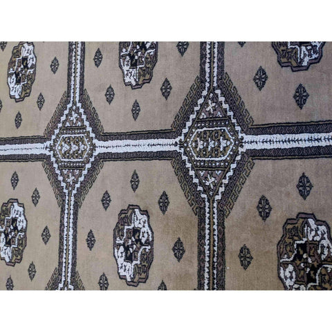 200 x 125 cm Silk and wool Pakistan Bukhara Modern Grey Rug - Rugmaster