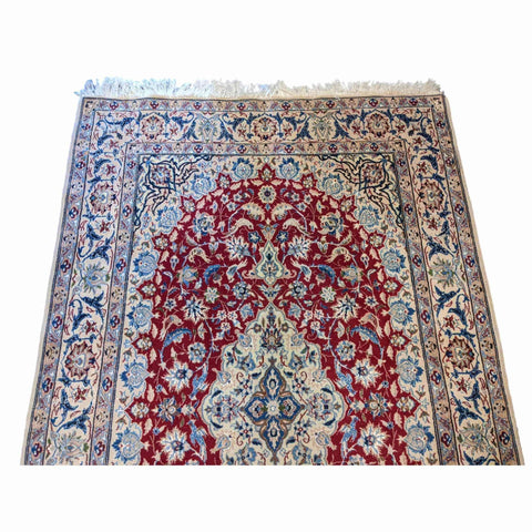200 x 127 cm Silk & Traditional Magenta Rug - Rugmaster