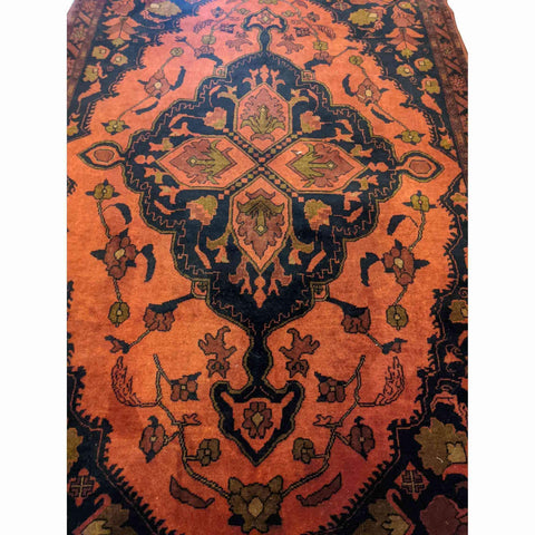 200 x 131 cm Afghan Khan Tribal Orange Rug - Rugoutlet