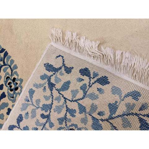 200 x 135 cm Fine Royal Chinese Traditional White Rug - Rugoutlet