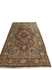 200 x 135 cm Handmade Kerman Traditional Brown Rug - Rugoutlet