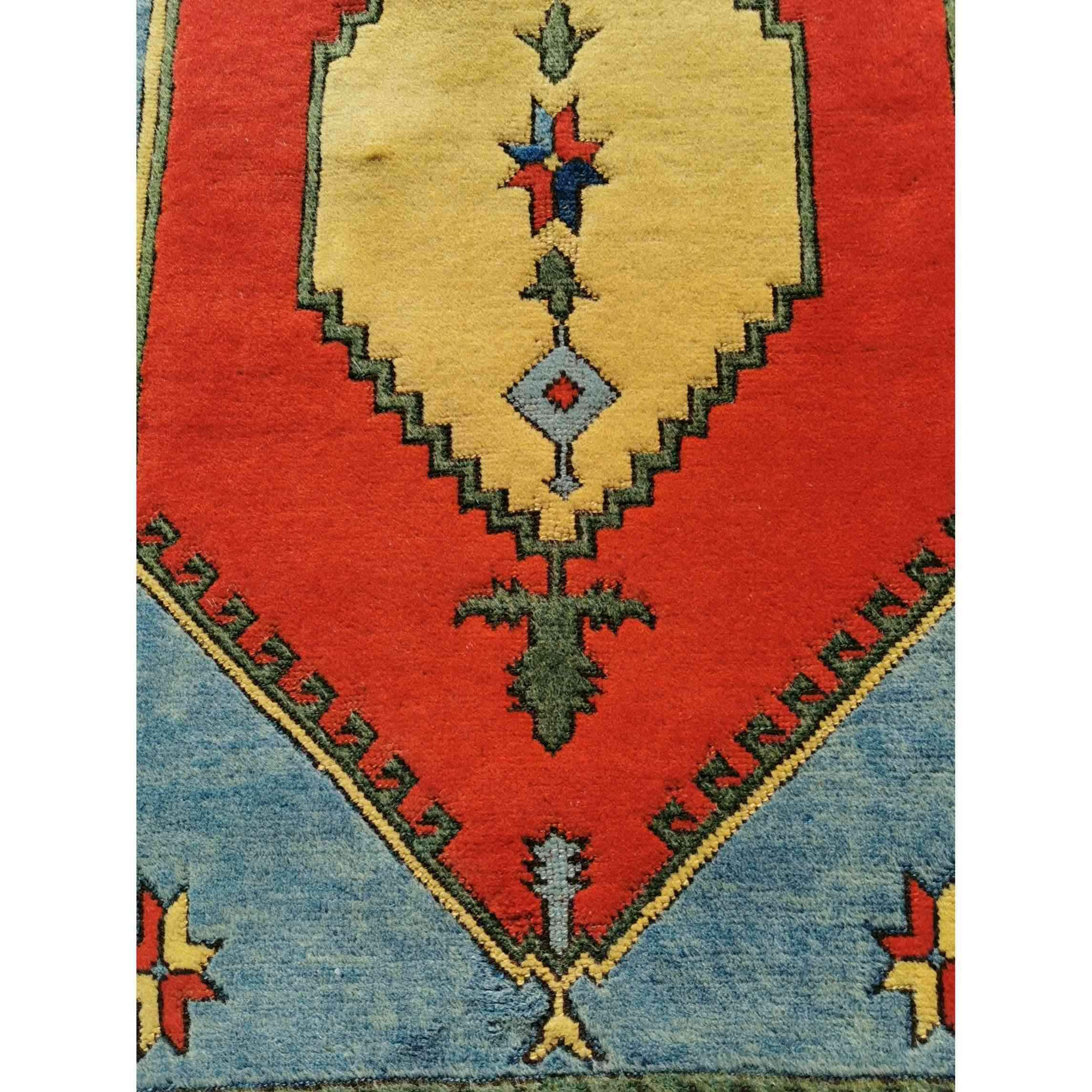 200 x 136 cm Turkish Karz Traditional Red Rug - Rugmaster