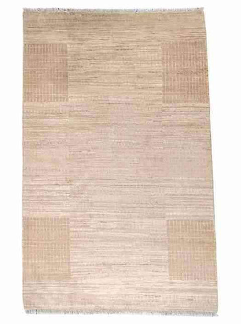 200 x 143 cm Traditional Handmade White Rug - Rugoutlet