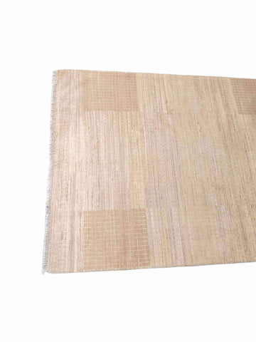 200 x 143 cm Traditional Handmade Modern White Rug - Rugmaster