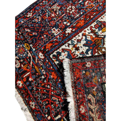 200 x 145 cm Hamedan Persian Traditional Red Rug - Rugoutlet