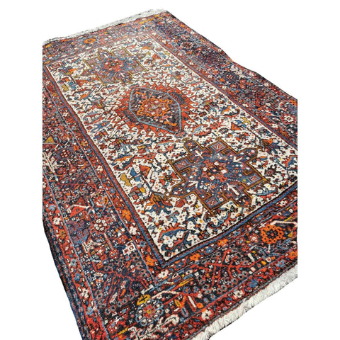 200 x 145 cm Hamedan Persian Traditional Red Rug - Rugoutlet