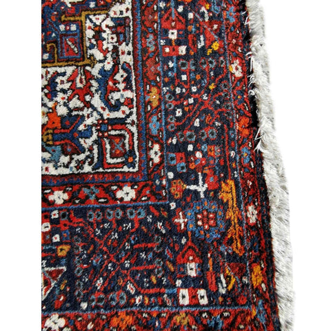 200 x 145 cm Hamedan Persian Traditional Red Rug - Rugoutlet