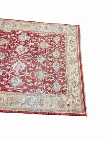 200 x 151 cm Traditional Handmade Traditional Red Rug - Rugmaster