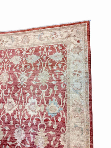 200 x 151 cm Traditional Handmade Traditional Red Rug - Rugmaster