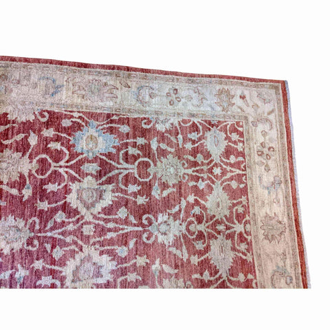 200 x 151 cm Traditional Handmade Traditional Red Rug - Rugmaster