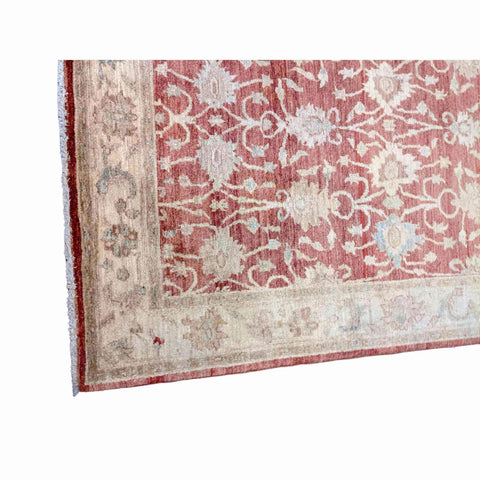 200 x 151 cm Traditional Handmade Traditional Red Rug - Rugmaster