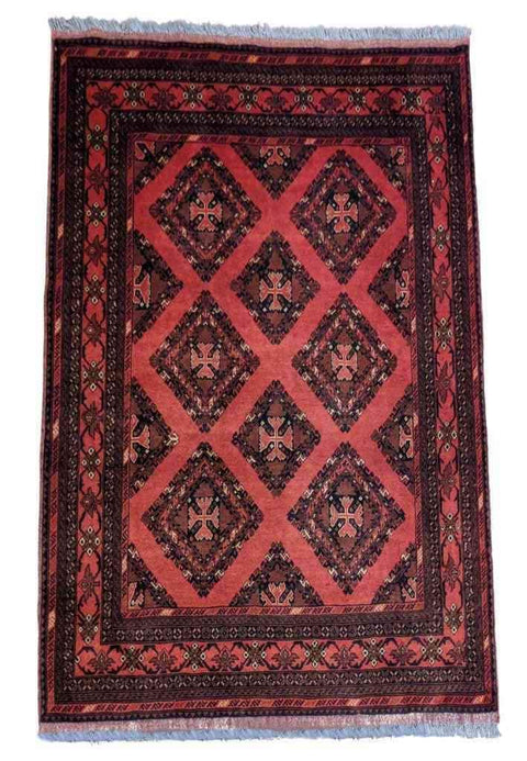 200 x 156 cm mohammadi Traditional Red Rug - Rugoutlet