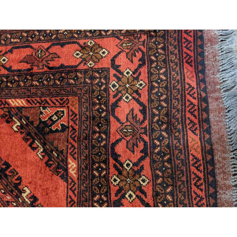 200 x 156 cm mohammadi Traditional Red Rug - Rugoutlet