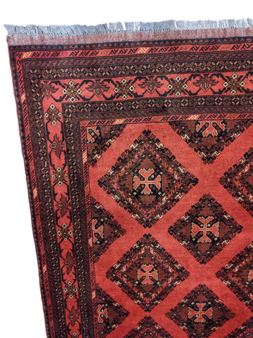 200 x 156 cm mohammadi Traditional Red Rug - Rugoutlet