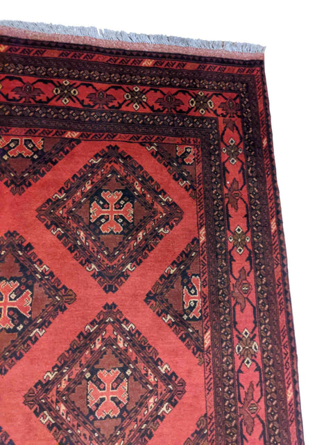200 x 156 cm mohammadi Traditional Red Rug - Rugoutlet