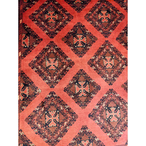 200 x 156 cm mohammadi Traditional Red Rug - Rugoutlet