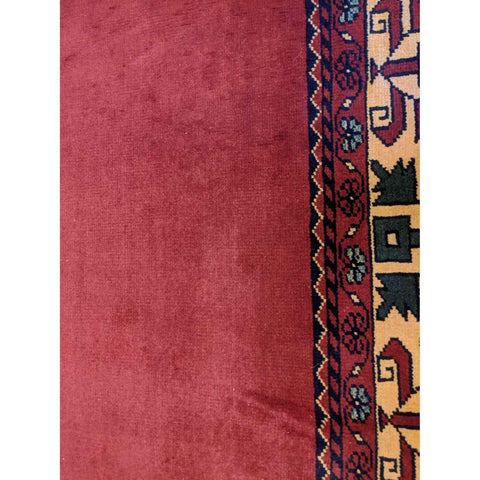 200 x 157 cm Afghan Khan Tribal Orange Rug - Rugoutlet