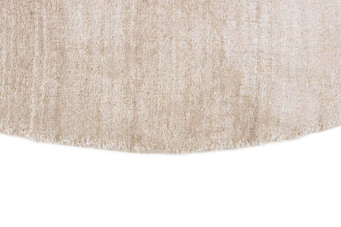 200x200 cm Viscose Offwhite round rug - Rugoutlet