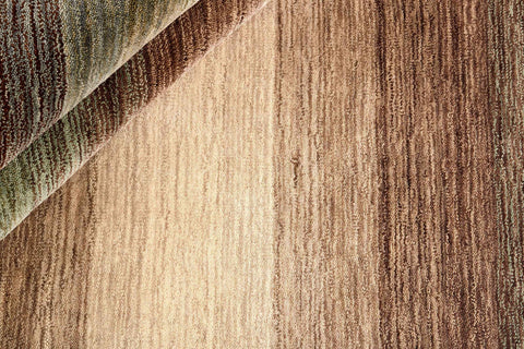 200x140 cm wool Beige Rug-HLC200114, Green Multi - Rugoutlet