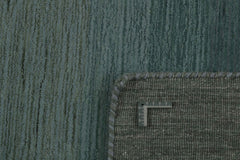 200x140 cm  Indian Wool Blue Rug-6029, Grey Blue